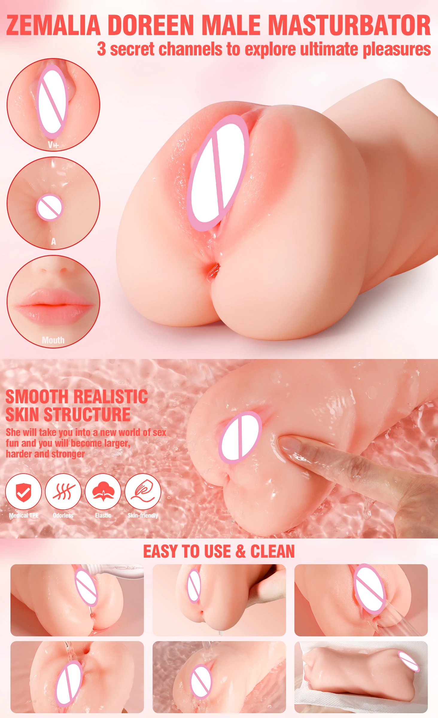 Sexmachine Men 3 In 1 Sex Toys Deep Throat Artificial Real Pussy Oral Male Masturbator Blowjob Realistic Rubber Vagina Sex Toys Sexmachine Men 3 In 1 Sex Toys Deep Throat Artificial Real Pussy Oral Male Masturbator Blowjob Realistic Rubber Vagina Sex Toys
