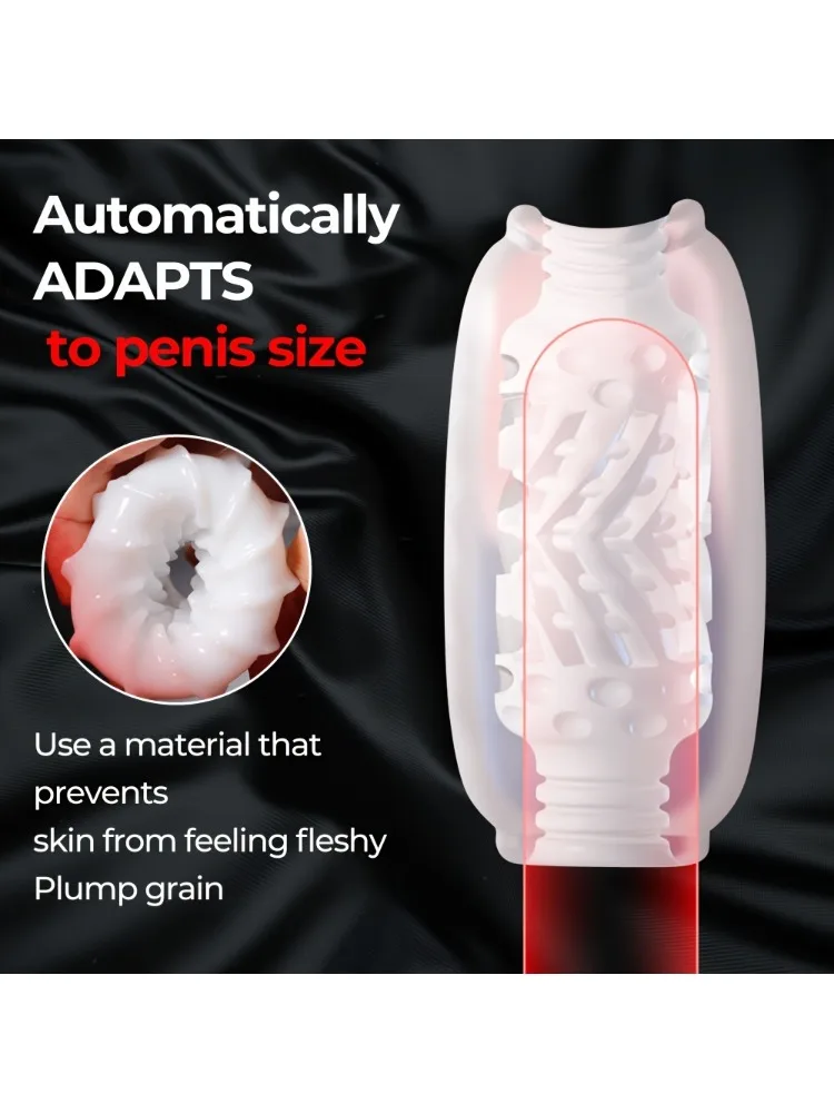 Soft Clear Pocket Pussy Penis Sleeve Crystal Vacuum Male Masturbators Pleasent Aircraft Cup Masturbation Device Adult Sex Toys