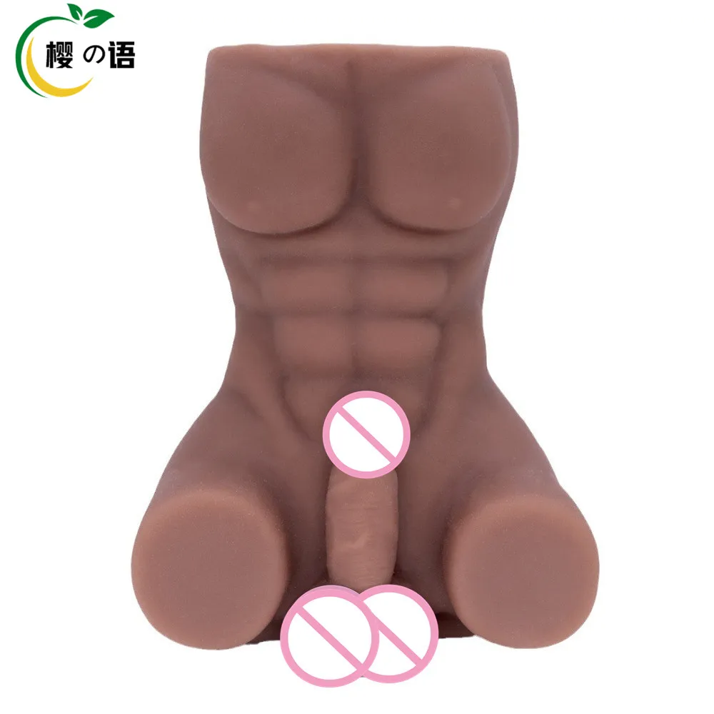 Realistic Male Muscle Half Body…