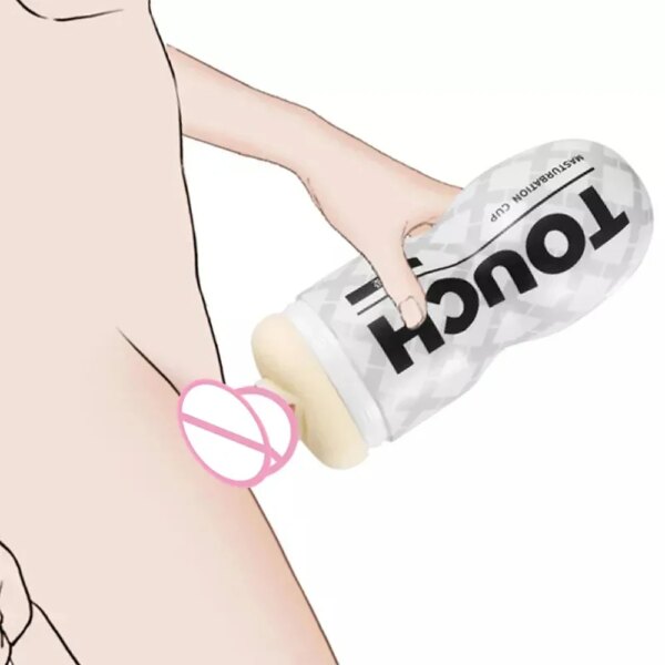 Male Masturbator Cup Manual Penis Vacuum Sucking Training Device for Men Masturbation Adult Vagina Real Pussy Men's Sex Toys