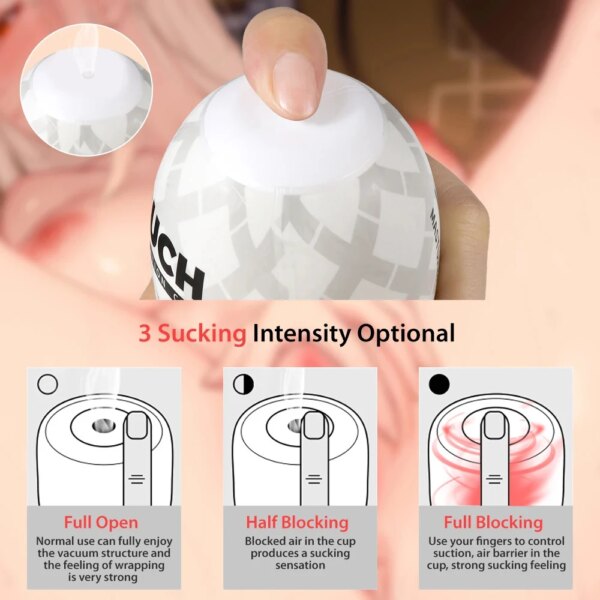 Male Masturbator Cup Manual Penis Vacuum Sucking Training Device for Men Masturbation Adult Vagina Real Pussy Men's Sex Toys