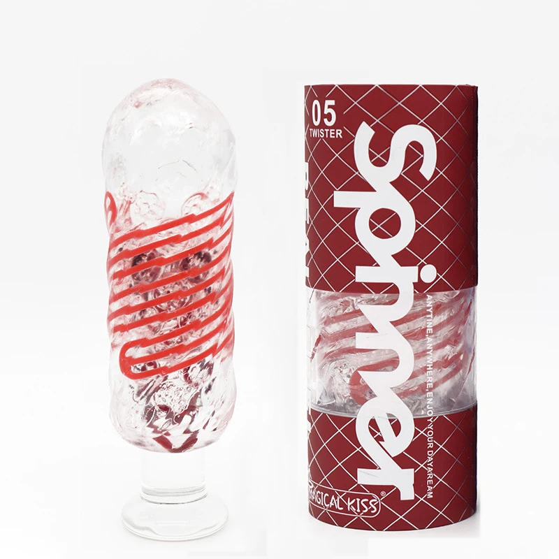 Automatic Male Spiral Pocket Silicone Vagina Rotation Masturbator Real Pussy Blowjob Pocket Massager Adult Mastubation Sex Toy