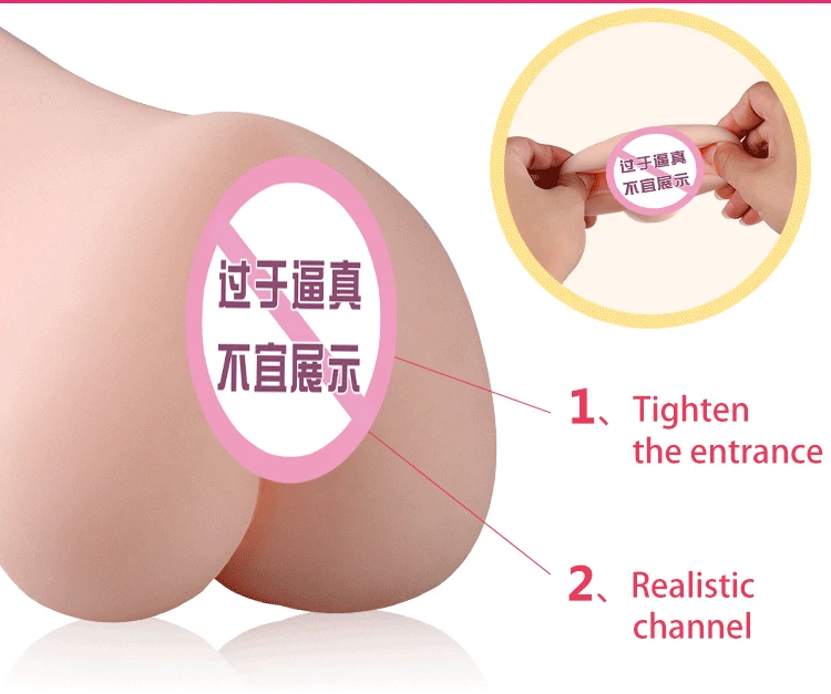 Male Masturbaters Realistic Silicone Vagina Anal Pocket Pusssy Real Silicone Male Masturbator Pocket Vagina Sex Toys For Men