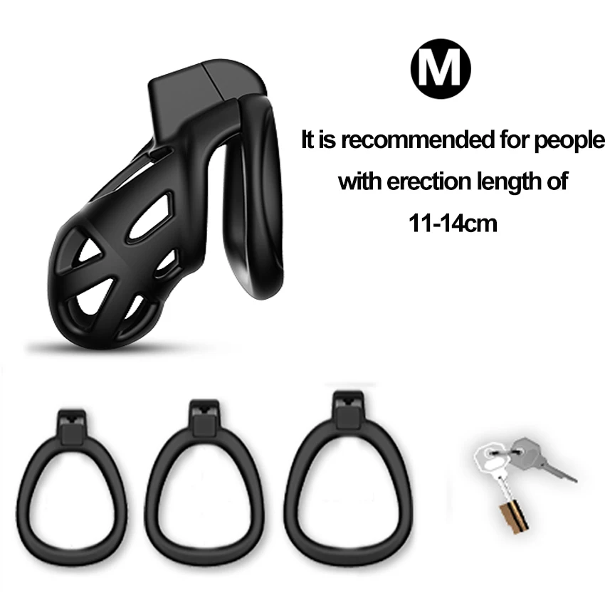 Male Chastity Device Cobra Cock Cage With 3 Penis Cock Ring Sleeve Lock Penis Cage Bondage Belt Fetish Sex Toys For Men Cockring