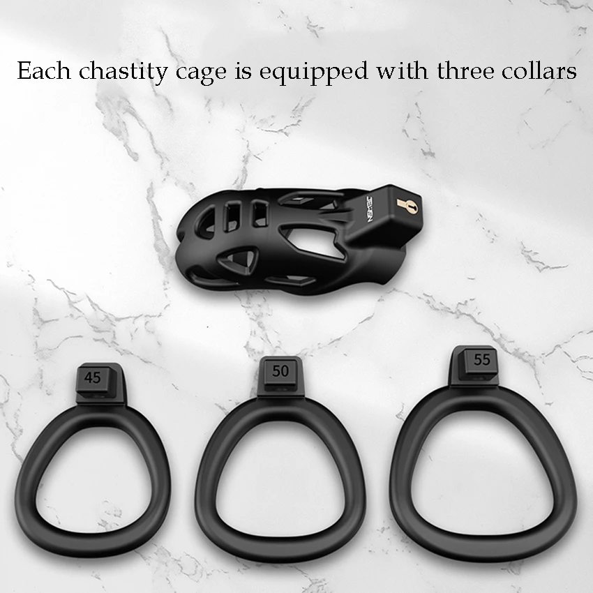 Male Chastity Device Cobra Cock Cage With 3 Penis Cock Ring Sleeve Lock Penis Cage Bondage Belt Fetish Sex Toys For Men Cockring