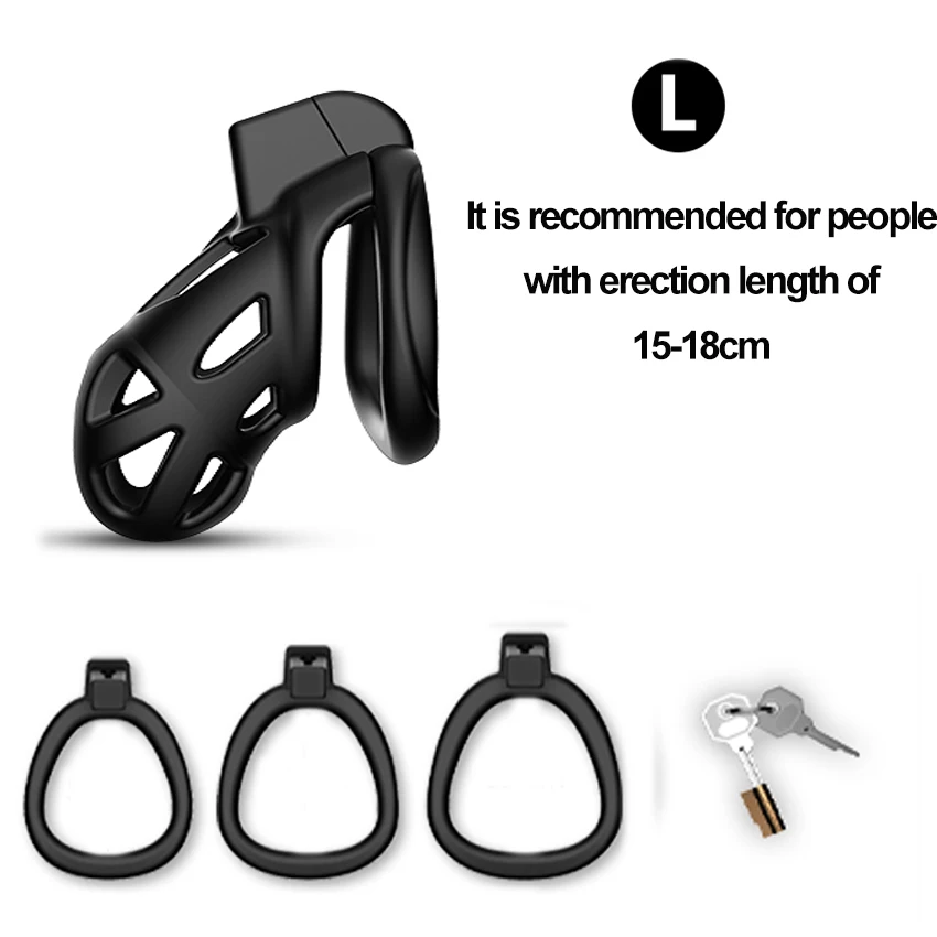 Male Chastity Device Cobra Cock Cage With 3 Penis Cock Ring Sleeve Lock Penis Cage Bondage Belt Fetish Sex Toys For Men Cockring