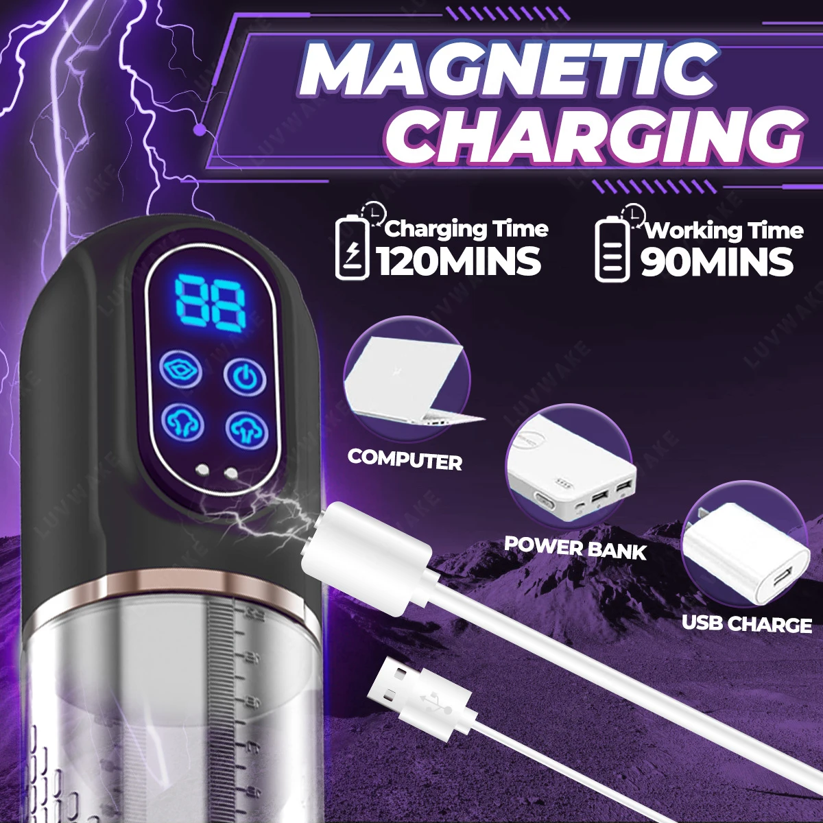 Electric Penis Pump IPX7 Waterproof Adult Sex Toys Dick Enlarger for Men Erection Penis Enlargement Masturbator Sex Toys for Men Electric Penis Pump IPX7 Waterproof Adult Sex Toys Dick Enlarger for Men Erection Penis Enlargement Masturbator Sex Toys for Men