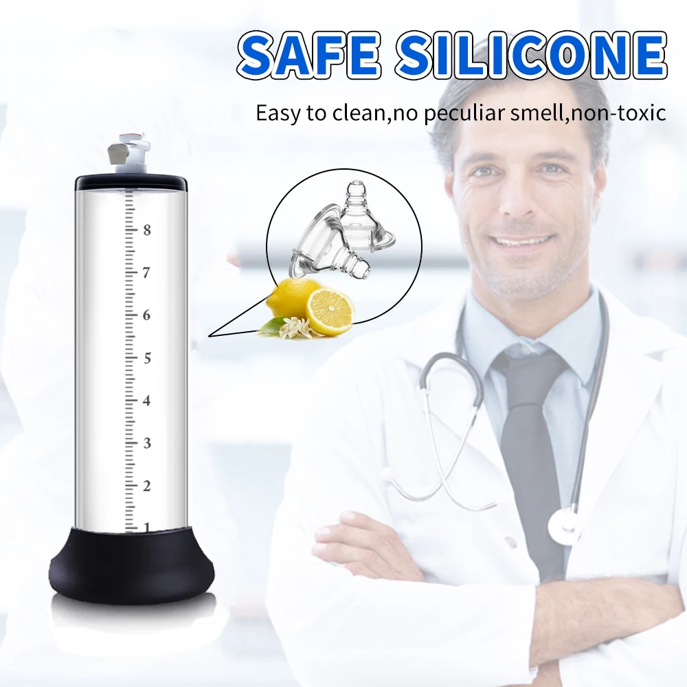 Electric Acrylic Penis Pump Vacuum Pump For Penis Male Penis Enlargement Pump Penile Training Extender Cock Dick Pump For Men