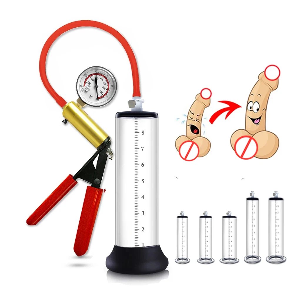 Electric Acrylic Penis Pump Vacuum Pump For Penis Male Penis Enlargement Pump Penile Training Extender Cock Dick Pump For Men