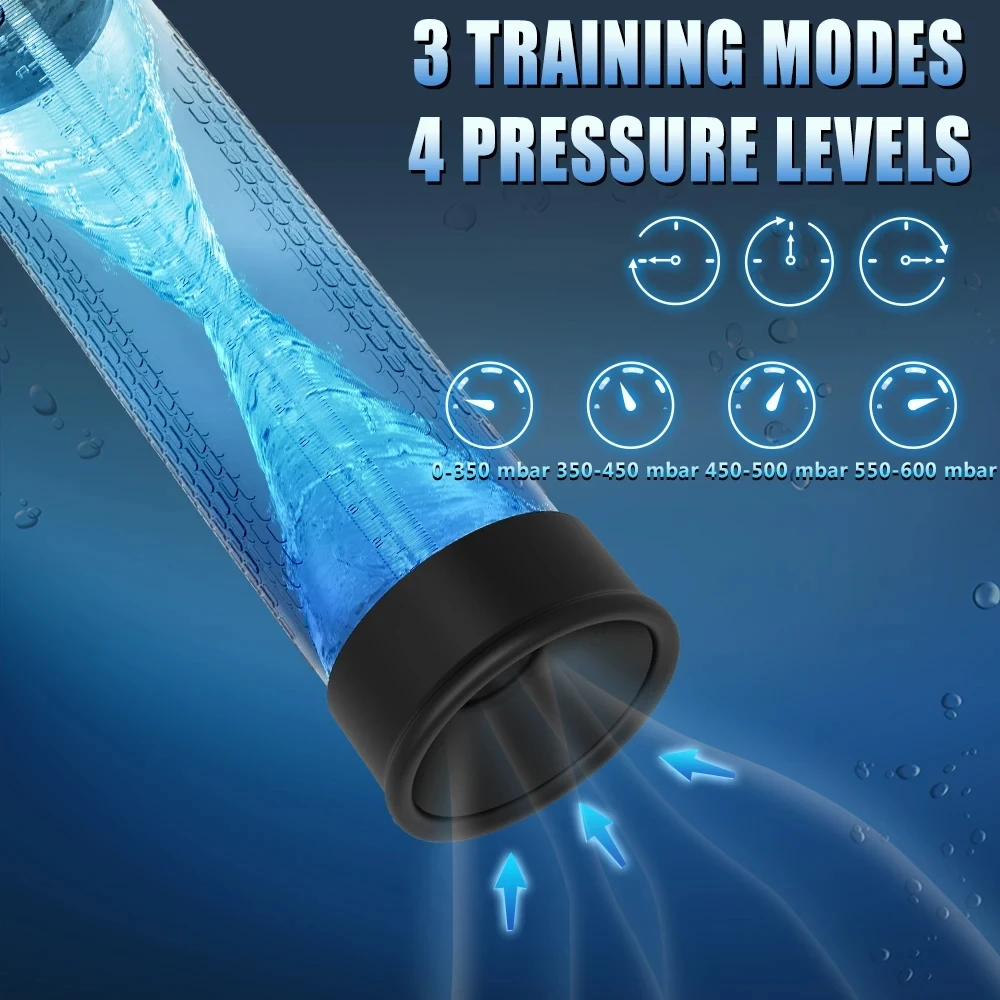 IPX7 Waterproof Electric Penis Pump Sex Toy for Men Masturbator Adult Male Penis Enlargement Vacuum Pump Penile Enhancer Exerci IPX7 Waterproof Electric Penis Pump Sex Toy for Men Masturbator Adult Male Penis Enlargement Vacuum Pump Penile Enhancer Exerci