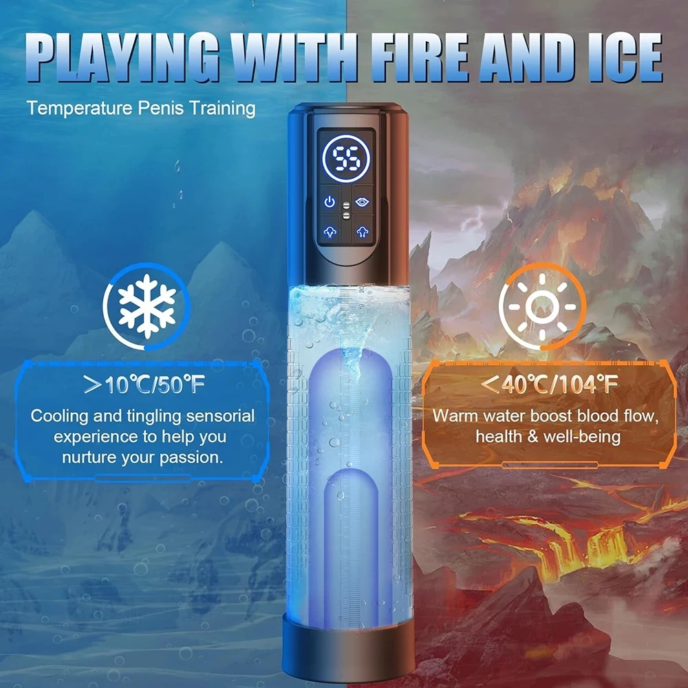 IPX7 Waterproof Electric Penis Pump Sex Toy for Men Masturbator Adult Male Penis Enlargement Vacuum Pump Penile Enhancer Exerci IPX7 Waterproof Electric Penis Pump Sex Toy for Men Masturbator Adult Male Penis Enlargement Vacuum Pump Penile Enhancer Exerci