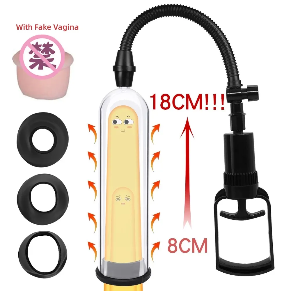 Male Penis Pump Penis Enlargement Vacuum Dick Extender Sex Toy For Man Cock Increase Length Enlarger Erotic Adult Sexy Products Male Penis Pump Penis Enlargement Vacuum Dick Extender Sex Toy For Man Cock Increase Length Enlarger Erotic Adult Sexy Products