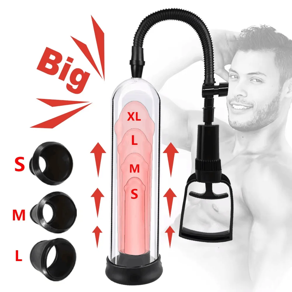 Male Penis Pump Penis Enlargement Vacuum Dick Extender Sex Toy For Man Cock Increase Length Enlarger Erotic Adult Sexy Products Male Penis Pump Penis Enlargement Vacuum Dick Extender Sex Toy For Man Cock Increase Length Enlarger Erotic Adult Sexy Products