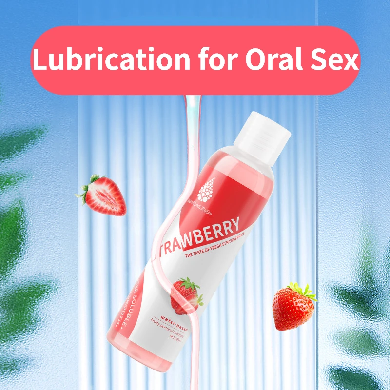 200ML Fruity Flavor Lubricant Water Based Lubricant Gel for Adults Anal Vagina Sex Couple Lube Licking Lubricating Oil Oral Sex