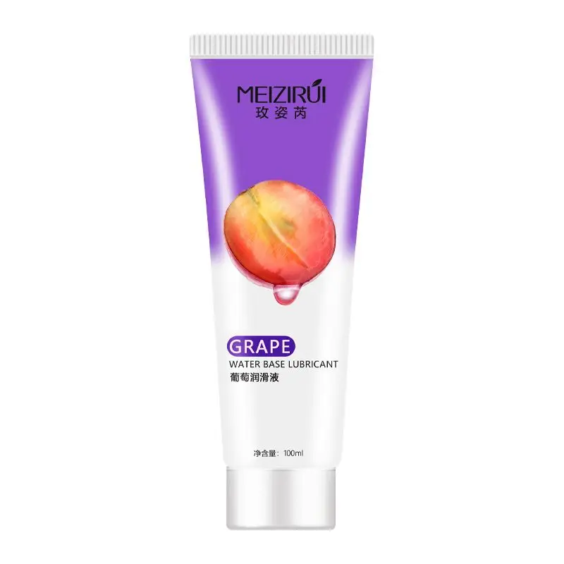 Delicious And Lickable Grape Flavored Lubricant, Water-soluble Lubrication Easy To Clean Gay Anus Female Vaginal Orgasm Unisex