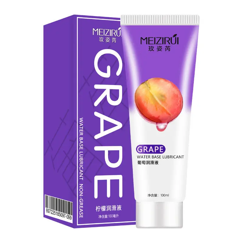 Delicious And Lickable Grape Flavored Lubricant, Water-soluble Lubrication Easy To Clean Gay Anus Female Vaginal Orgasm Unisex