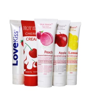 HotKiss 100ml Body Lubricant Fruit Flavor Vaginal and Anal Lubricant Gel Adults Sex Products Sex Lubricant  Fruity Sex Oil