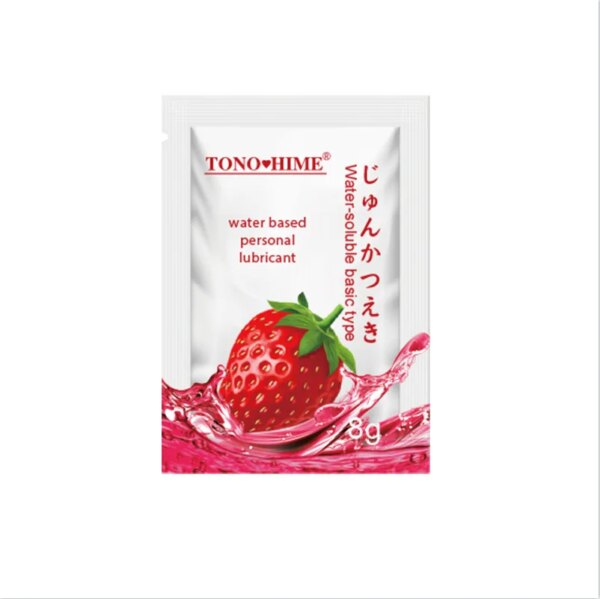 10PCS Oral Sex Fruit Strawberry Orange Peach Flavor Lubricant for Adult Couple Vaginal Anal Sex Water-soluble Lubricant Sex Toys