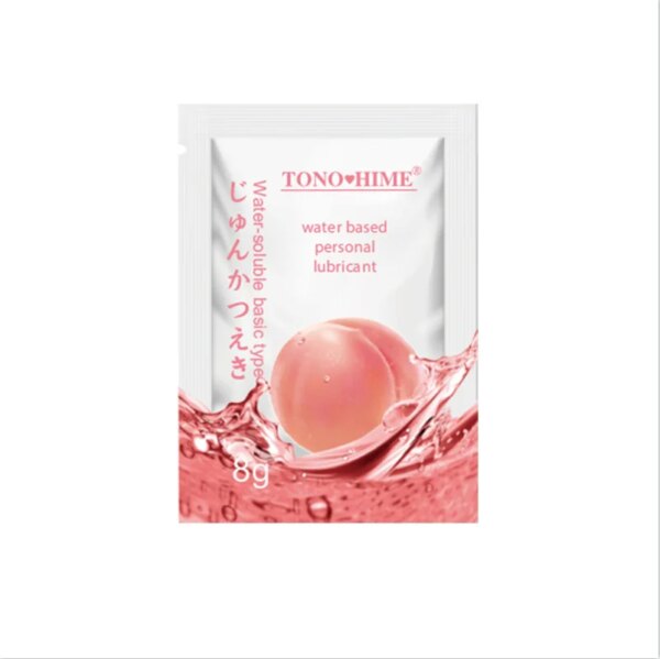 10PCS Oral Sex Fruit Strawberry Orange Peach Flavor Lubricant for Adult Couple Vaginal Anal Sex Water-soluble Lubricant Sex Toys