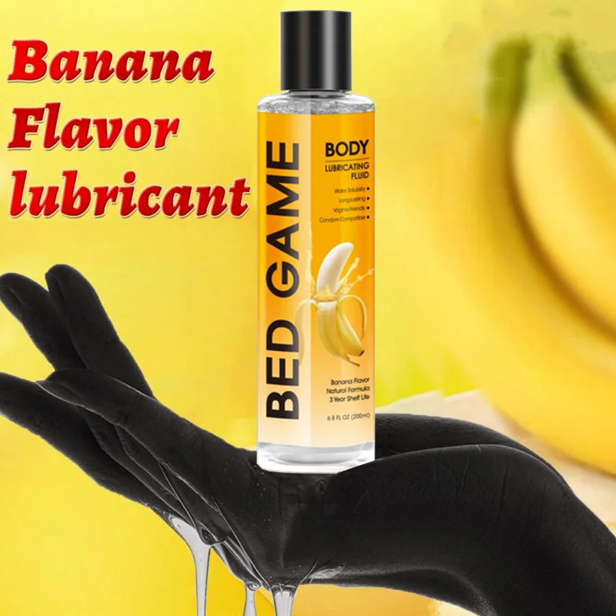 Intimate banana Flavor Lubricant Pleasure Body Erotic Oil Lubricant Adult Sex Supplies flirting for couples 200ml Intimate banana Flavor Lubricant Pleasure Body Erotic Oil Lubricant Adult Sex Supplies flirting for couples 200ml