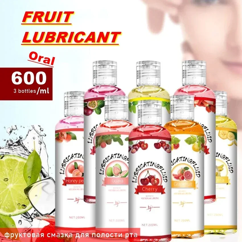 Sex Lubricant Fruit Flavor Sex Gel Anal Sexual Personal Lube Oil Oral Natural Feeling Lubricants for Adult Products 18+ Sex Toys