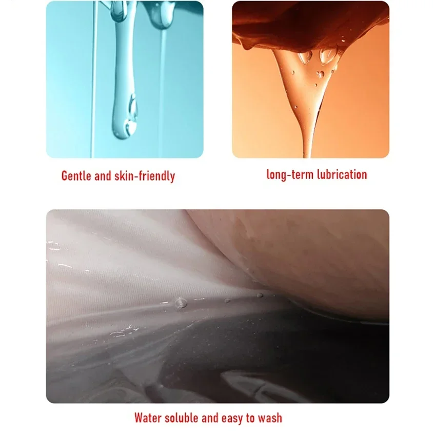 Sex Lubricant Fruit Flavor Sex Gel Anal Sexual Personal Lube Oil Oral Natural Feeling Lubricants for Adult Products 18+ Sex Toys