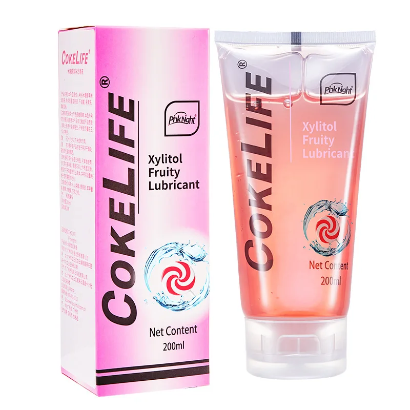 Xylitol Fruity Flavor Lubricant Oil 600/200ml Edible Lubricant for Oral Sex Water-Base Lubricant Anal Vagina Sex Orgasm Lube Gel