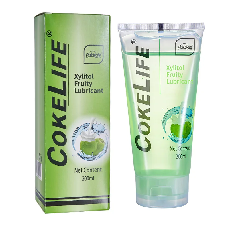 Xylitol Fruity Flavor Lubricant Oil 600/200ml Edible Lubricant for Oral Sex Water-Base Lubricant Anal Vagina Sex Orgasm Lube Gel