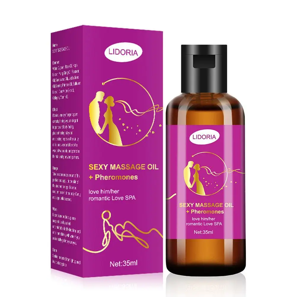 Sexy Men Women Massage Essential Oil SPA Natural Pheromone Attraction Romantic Relax Moisturizing Enhance Stress Skin Care 35ml