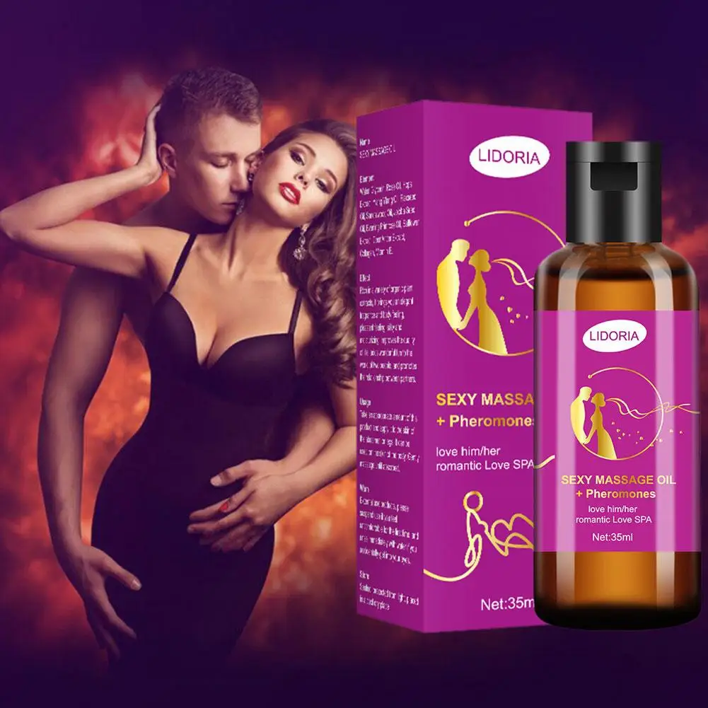 Sexy Men Women Massage Essential Oil SPA Natural Pheromone Attraction Romantic Relax Moisturizing Enhance Stress Skin Care 35ml