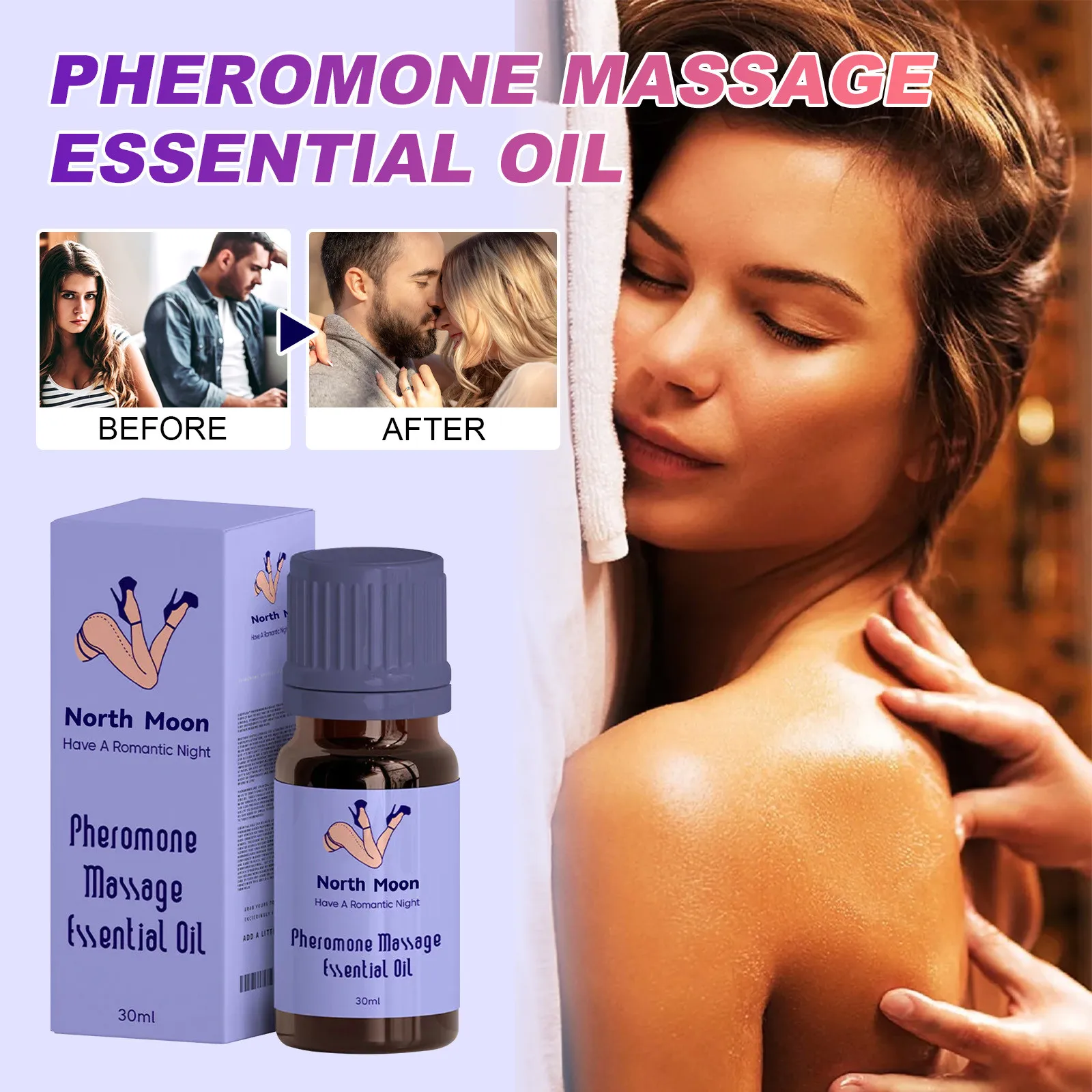 30ml Massage Oil Seduces Men And Women Sweet Perfume Long Lasting Pheromones Perfume Aphrodisiacs, Gift For Men And Women