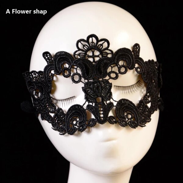Sexy Mask Blinder Blindfold Erotic Fetish Bdsm Slave Restraint Adult Game Sex Toy Product For Women Lady Black Lace Mask