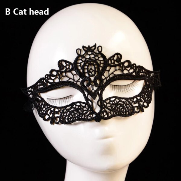 Sexy Mask Blinder Blindfold Erotic Fetish Bdsm Slave Restraint Adult Game Sex Toy Product For Women Lady Black Lace Mask