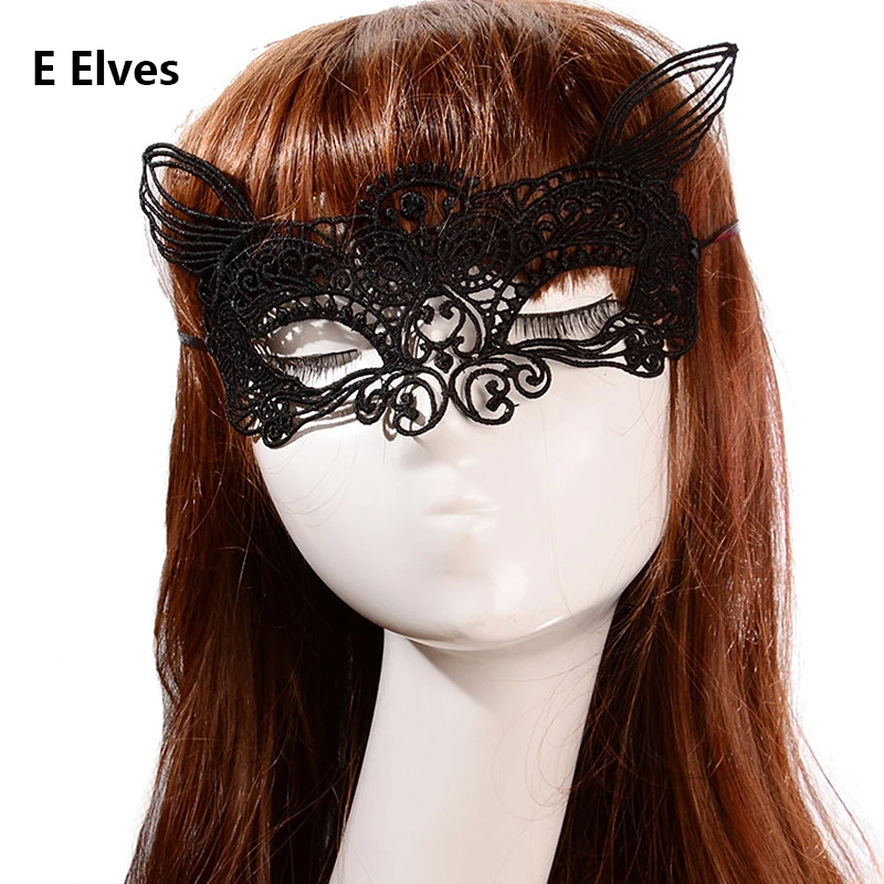 Samox Sexy Mask Blinder Blindfold Erotic Fetish Bdsm Slave Restraint Adult Game Sex Toy Product For Women Lady Black Lace Mask