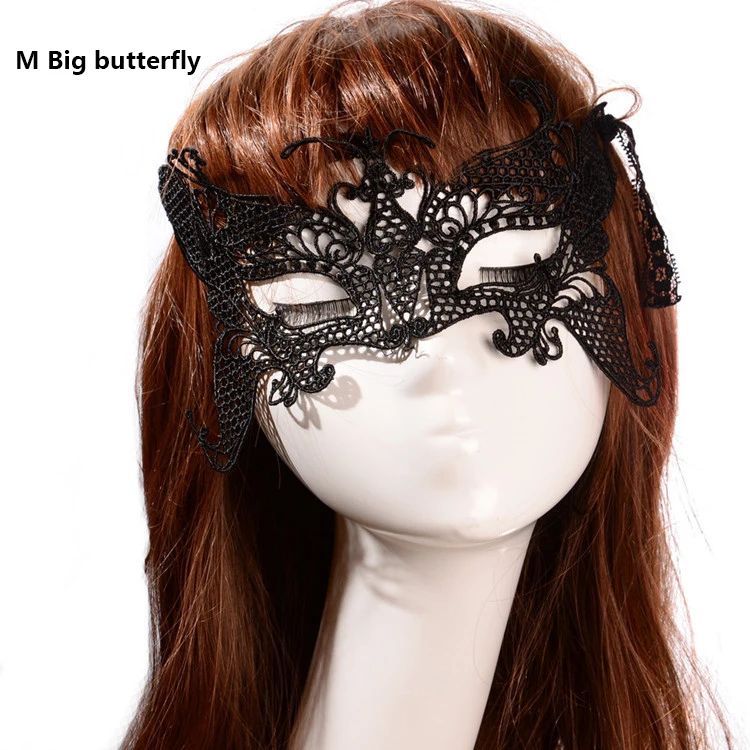 Samox Sexy Mask Blinder Blindfold Erotic Fetish Bdsm Slave Restraint Adult Game Sex Toy Product For Women Lady Black Lace Mask