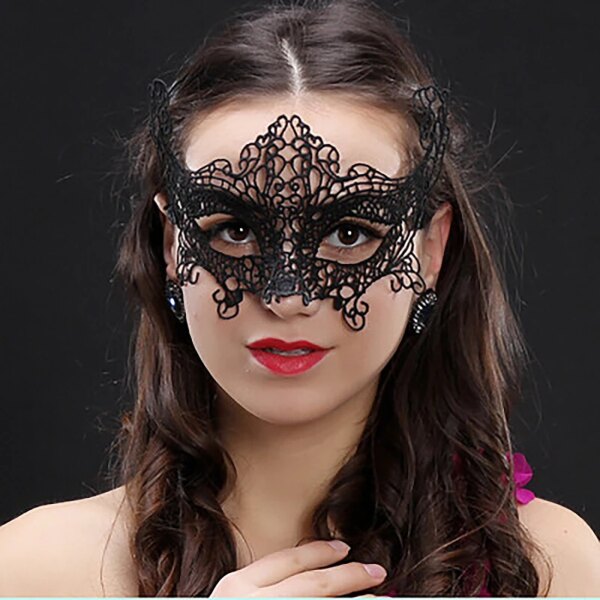 Sexy Mask Blinder Blindfold Erotic Fetish Bdsm Slave Restraint Adult Game Sex Toy Product For Women Lady Black Lace Mask