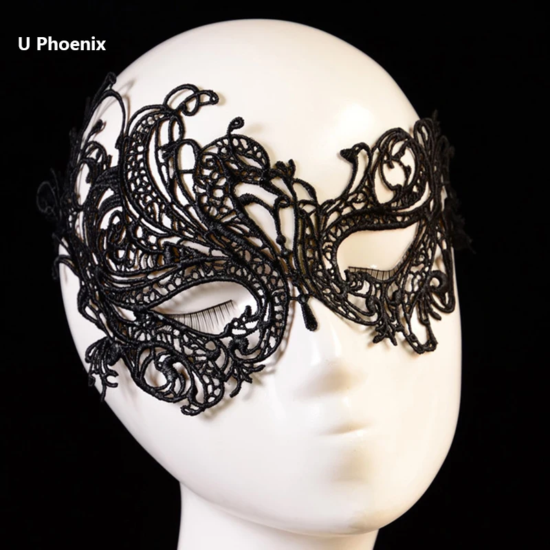 Samox Sexy Mask Blinder Blindfold Erotic Fetish Bdsm Slave Restraint Adult Game Sex Toy Product For Women Lady Black Lace Mask
