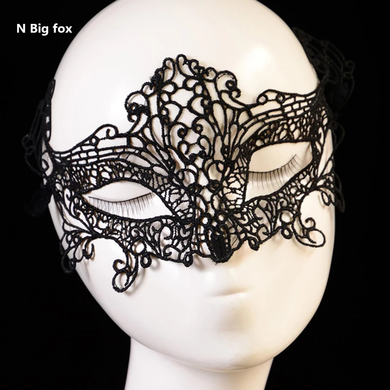 Samox Sexy Mask Blinder Blindfold Erotic Fetish Bdsm Slave Restraint Adult Game Sex Toy Product For Women Lady Black Lace Mask