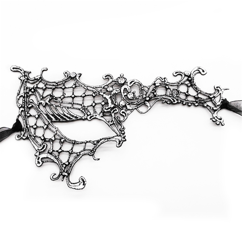 Sexy  Lace Eye Masks Halloween Eye Mask Women  Party Favor Masquerade Mask Half Face Death Dress Up Accessories