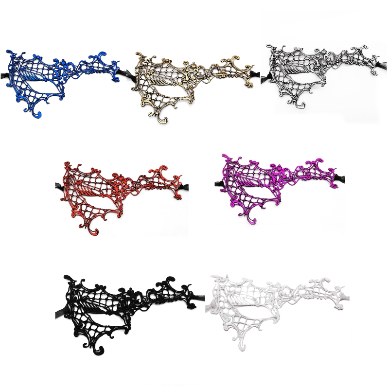 Sexy  Lace Eye Masks Halloween Eye Mask Women  Party Favor Masquerade Mask Half Face Death Dress Up Accessories