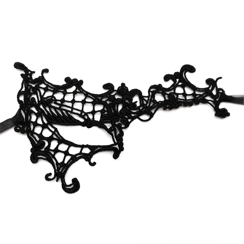 Sexy  Lace Eye Masks Halloween Eye Mask Women  Party Favor Masquerade Mask Half Face Death Dress Up Accessories
