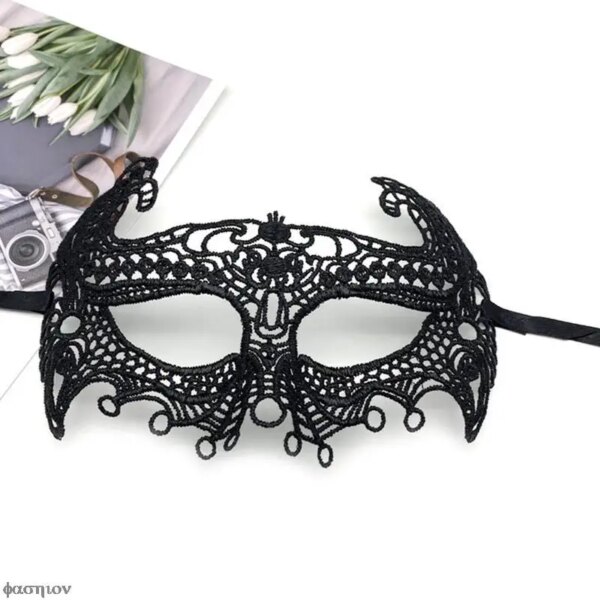 Halloween Mask Sexy Lace Velvet Material Mask Party Prom Costume Masquerade Mask Unisex Halloween Gifts Black Eye Mask Cosplay