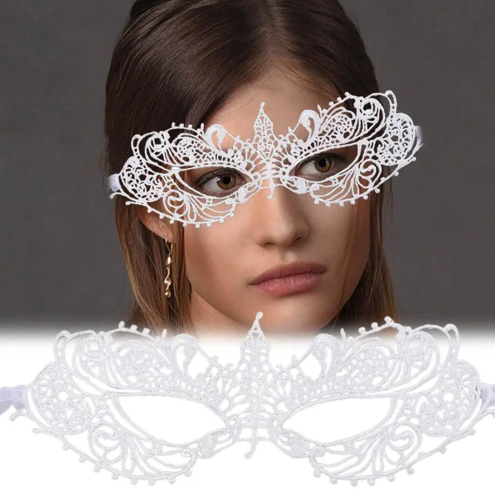 Hollow Lace Masquerade For Women Girl Half-face Mask Princess Makeup Party Cosplay Prom Props Costume Nightclub Queen Eye Mask
