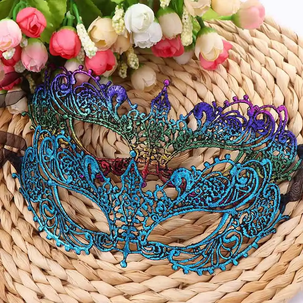 Hollow Lace Masquerade For Women Girl Half-face Mask Princess Makeup Party Cosplay Prom Props Costume Nightclub Queen Eye Mask
