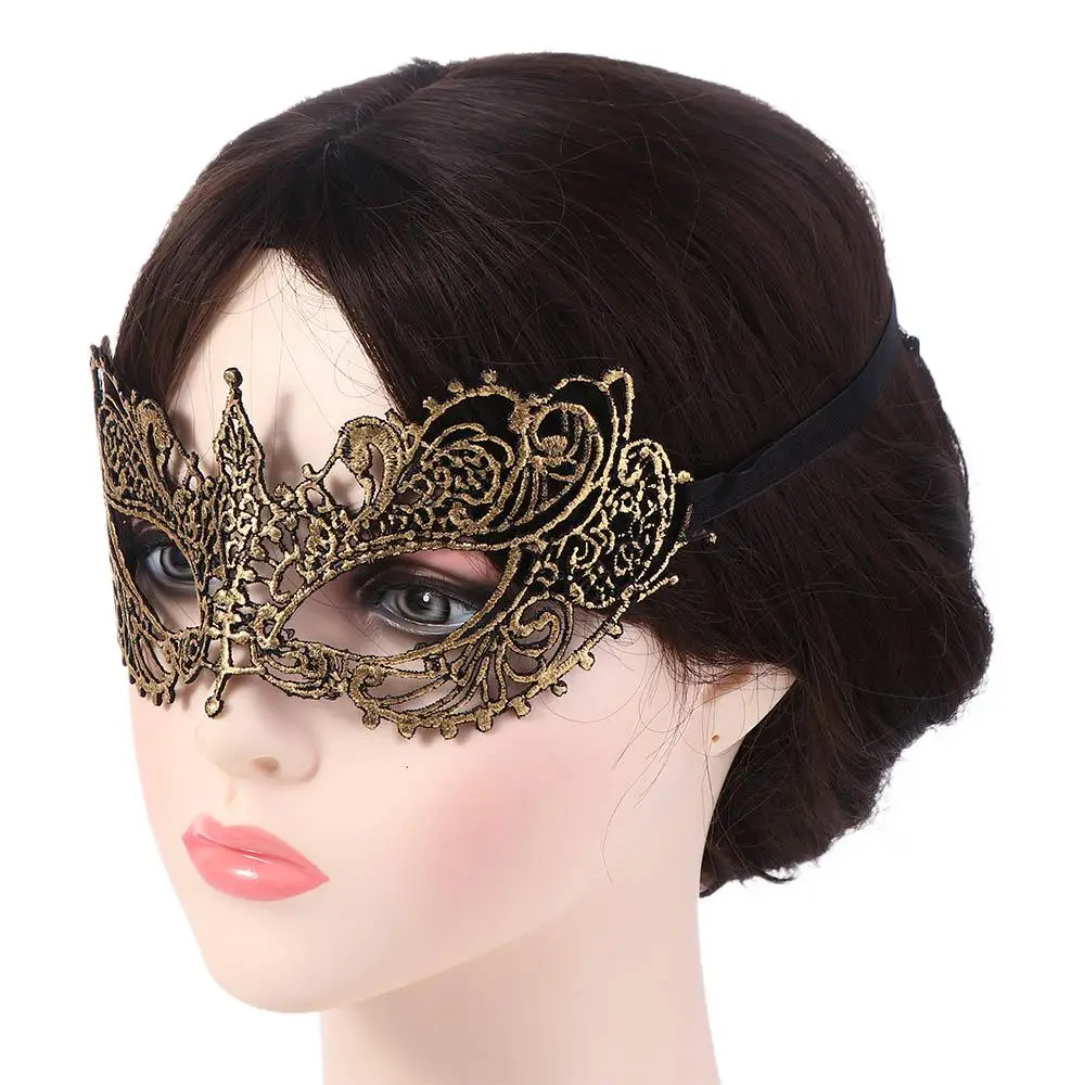 Hollow Lace Masquerade For Women Girl Half-face Mask Princess Makeup Party Cosplay Prom Props Costume Nightclub Queen Eye Mask