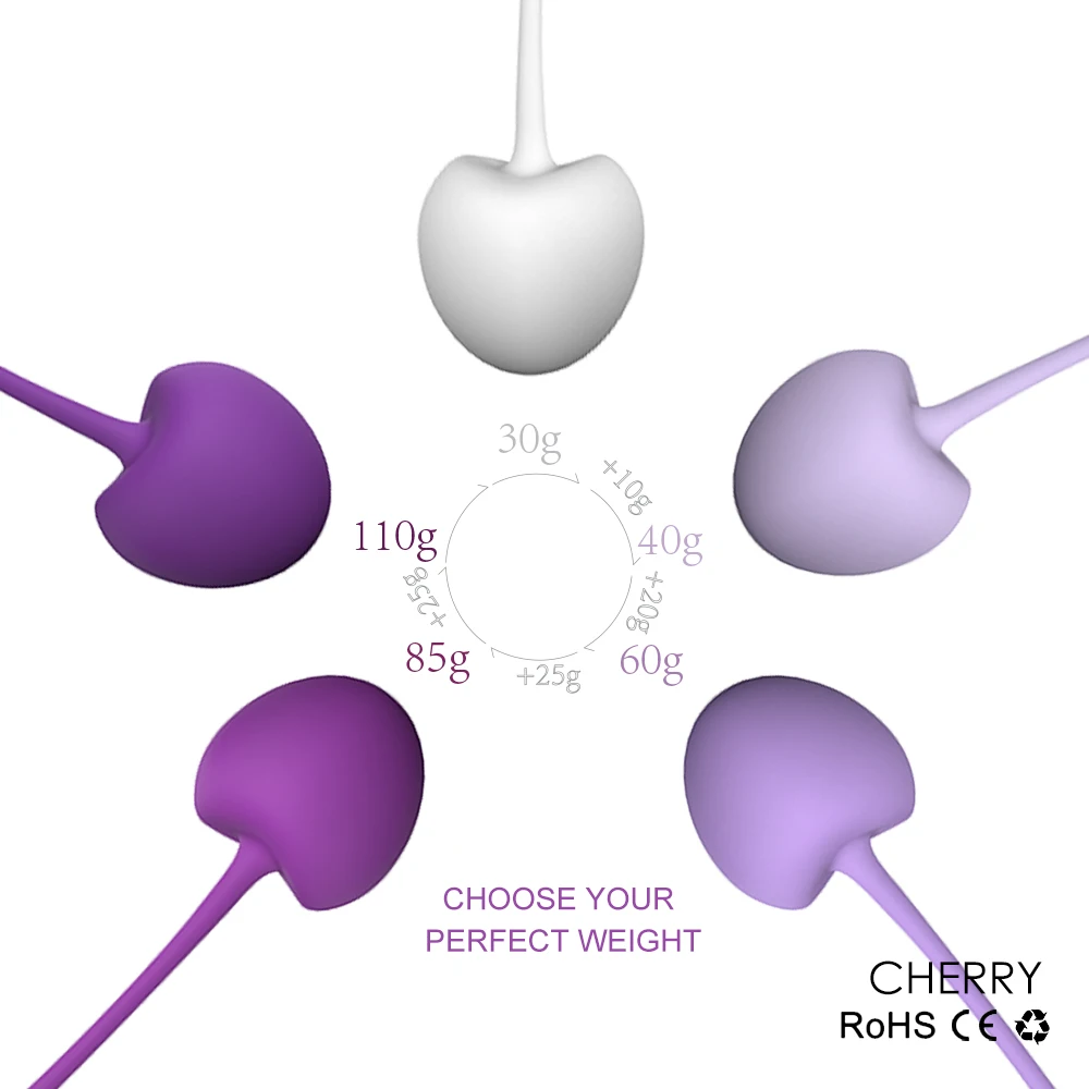 5pcs/set Smart Kegel Balls Vaginal Tighting Exercise Kit Cherry Bolas Chinas Vaginal Ben Wa Balls Vibrators Sex Toys For Woman 5pcs/set Smart Kegel Balls Vaginal Tighting Exercise Kit Cherry Bolas Chinas Vaginal Ben Wa Balls Vibrators Sex Toys For Woman