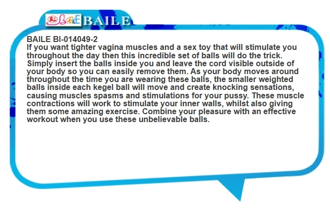 BAILE  Vagina ball  Kegel Ball for women Tight Exercise Ben sex toys for women Wa Geisha Muscle Shrink Sex Toys
