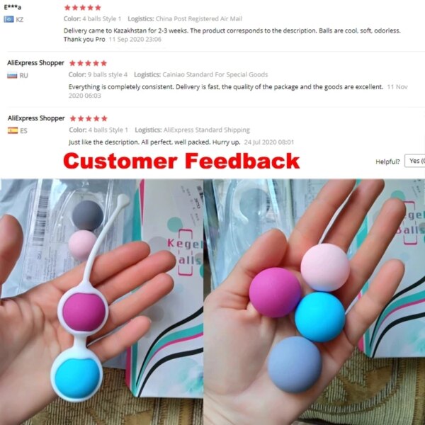 kegel trainer for women Vagina Tighten Exercise Geisha Ball Soft Silicone Kegel Balls Ben Wa Ball Pelvic Floor Muscle simulator