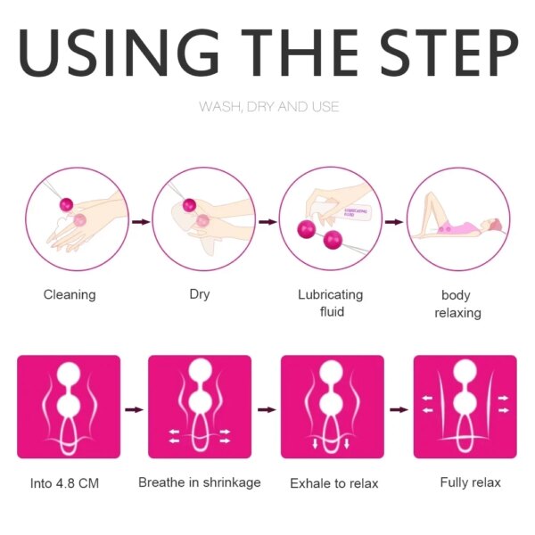 Beads Vaginal Ball Sex Toys for Women Silicone Smart Geisha Kegel Ball Simulator Vagina Chinese Ben Wa Ball Tightening Exerciser