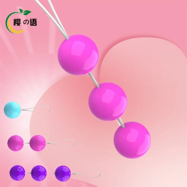 Beads Vaginal Ball Sex Toys for Women Silicone Smart Geisha Kegel Ball Simulator Vagina Chinese Ben Wa Ball Tightening Exerciser
